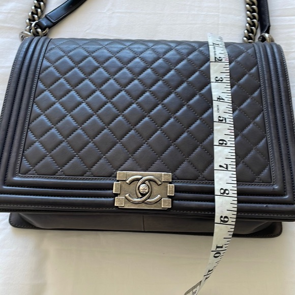 COPY - Authentic Chanel Large Quilted Caviar Boy Bag Purse - Picture 4 of 17